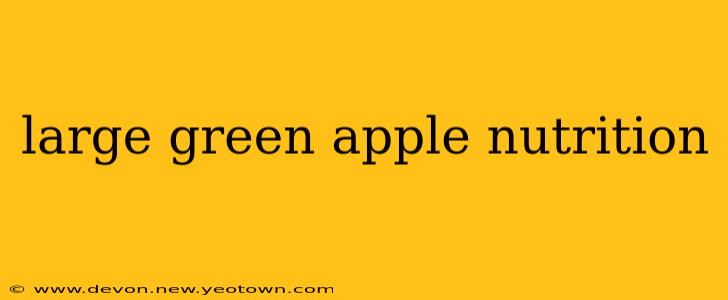 large green apple nutrition