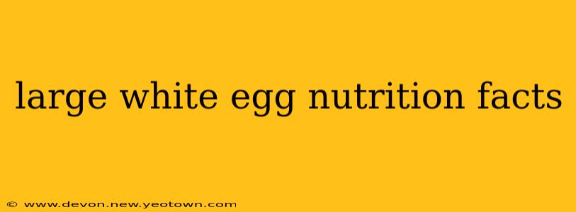 large white egg nutrition facts