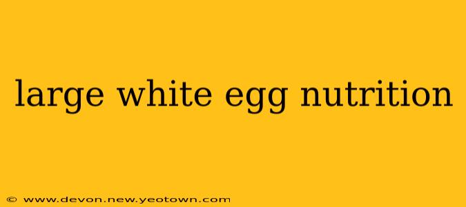 large white egg nutrition