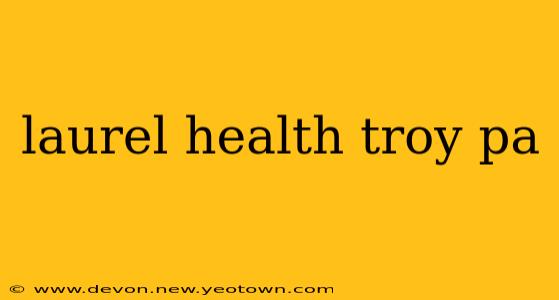 laurel health troy pa