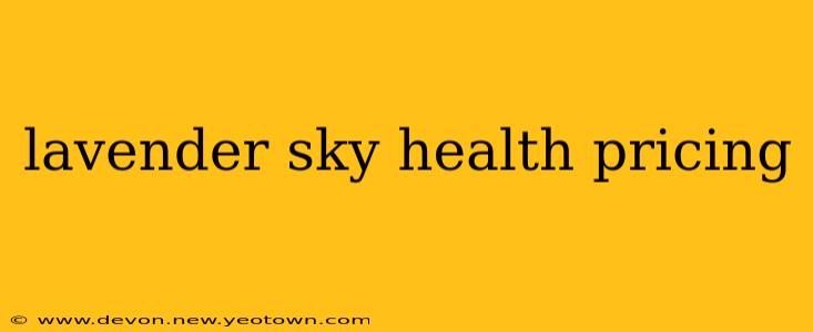 lavender sky health pricing
