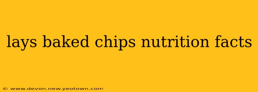 lays baked chips nutrition facts