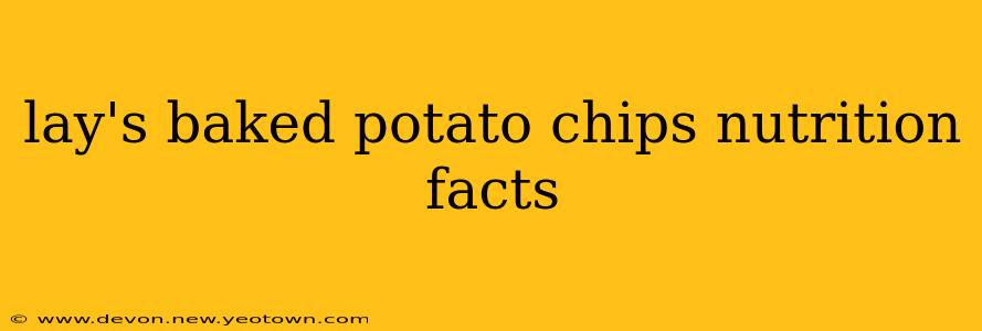 lay's baked potato chips nutrition facts