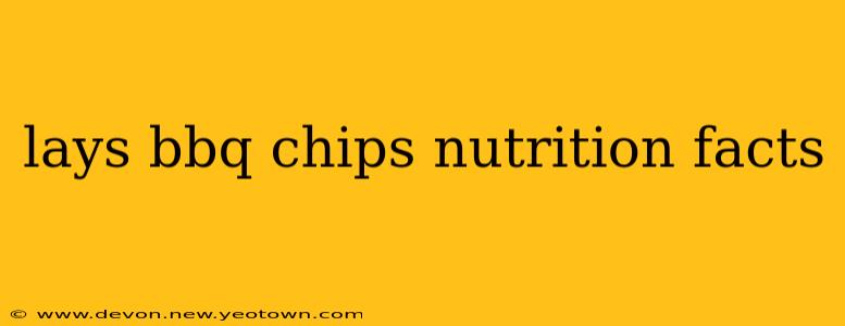 lays bbq chips nutrition facts