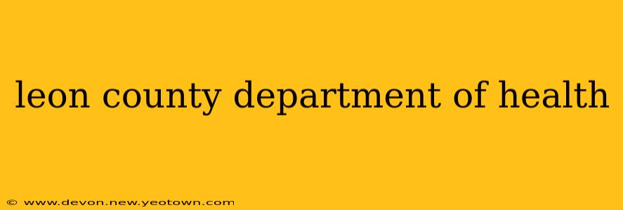 leon county department of health