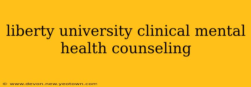 liberty university clinical mental health counseling