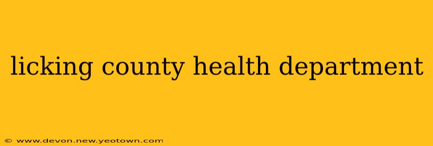 licking county health department