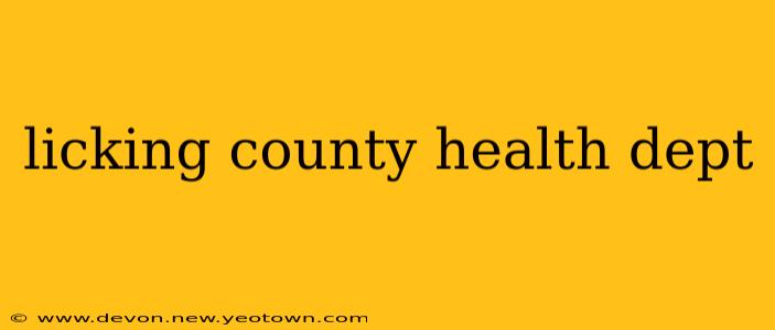 licking county health dept