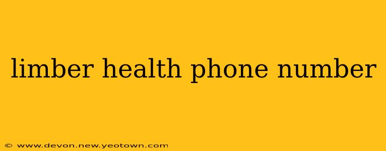 limber health phone number