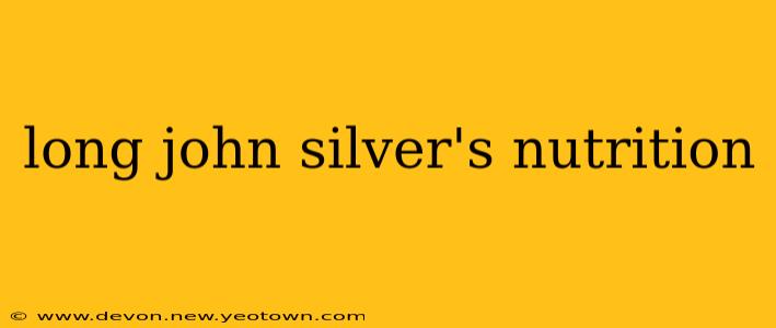 long john silver's nutrition