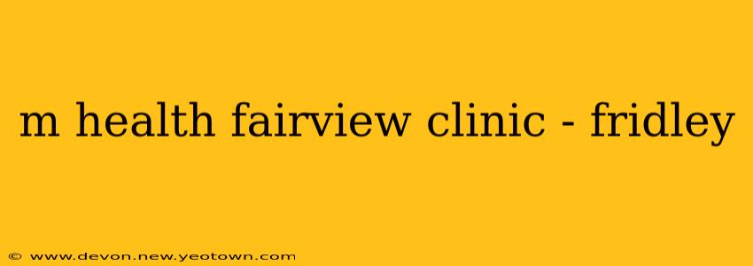 m health fairview clinic - fridley