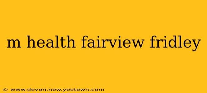 m health fairview fridley
