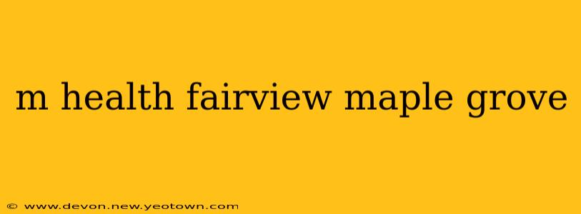 m health fairview maple grove