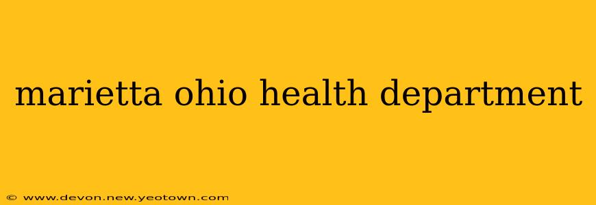 marietta ohio health department