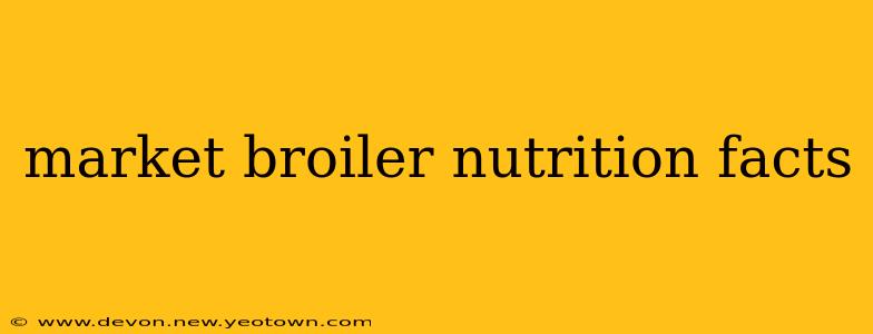 market broiler nutrition facts