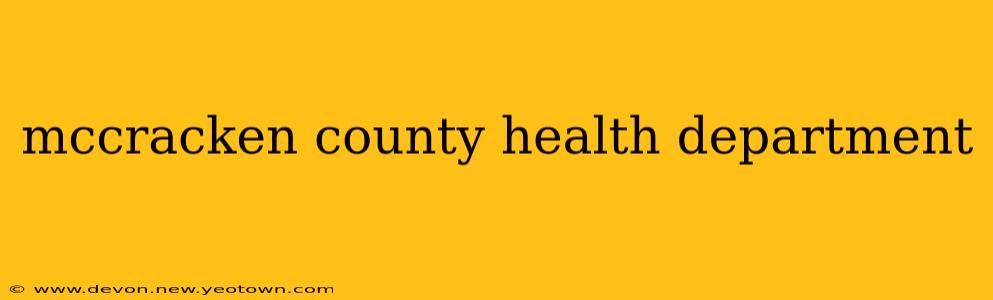 mccracken county health department