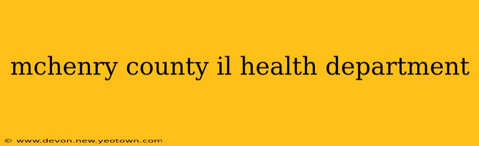 mchenry county il health department