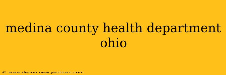 medina county health department ohio