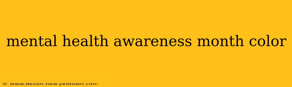 mental health awareness month color