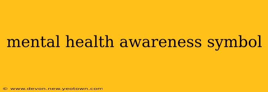 mental health awareness symbol