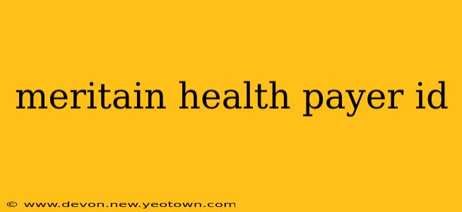 meritain health payer id