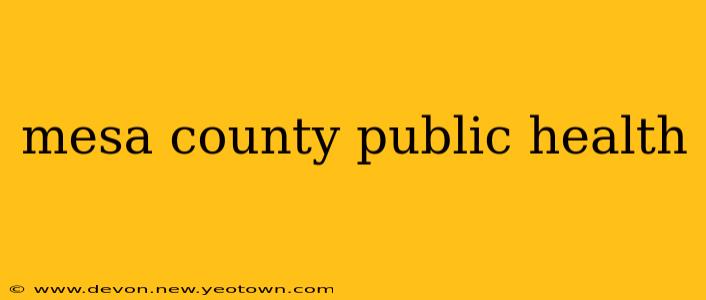 mesa county public health