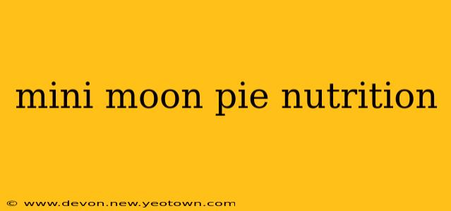 mini moon pie nutrition