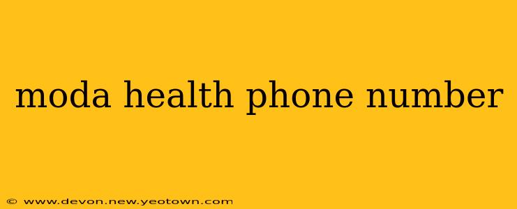 moda health phone number