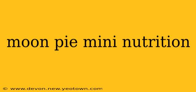 moon pie mini nutrition