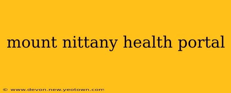 mount nittany health portal