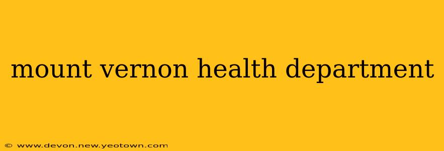 mount vernon health department