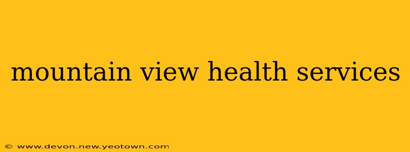 mountain view health services