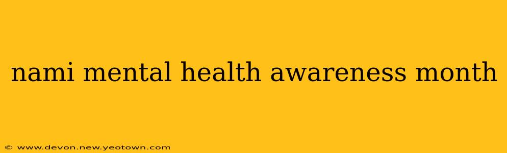 nami mental health awareness month