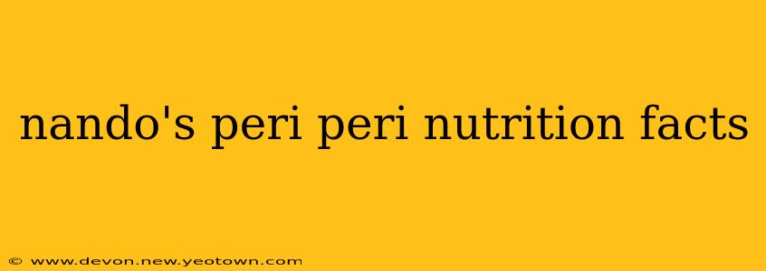 nando's peri peri nutrition facts