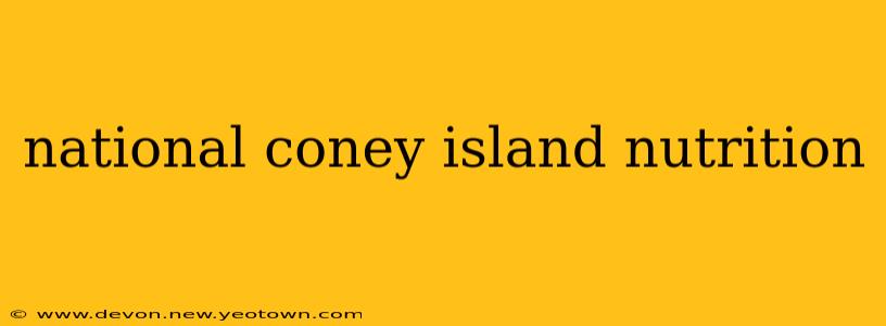 national coney island nutrition