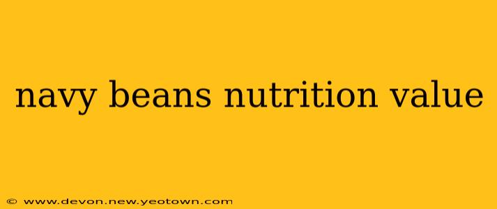 navy beans nutrition value