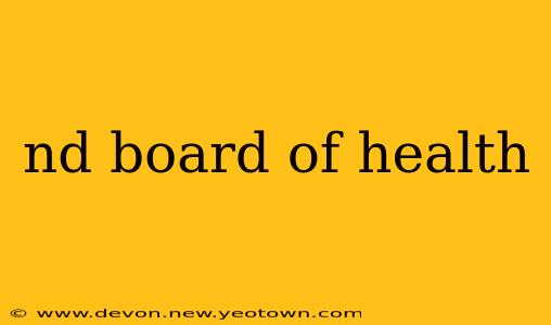 nd board of health