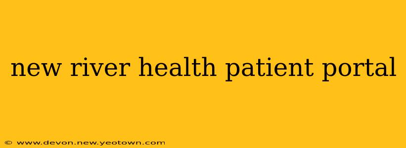 new river health patient portal