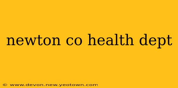 newton co health dept