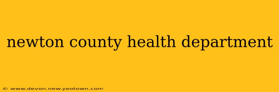 newton county health department