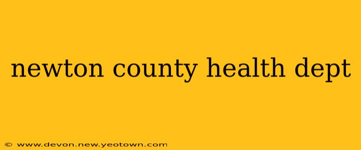 newton county health dept