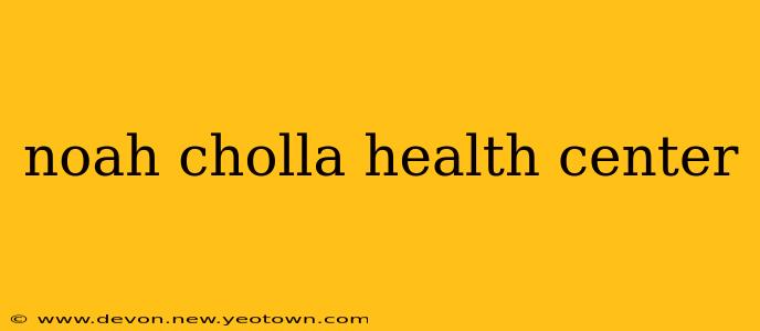 noah cholla health center