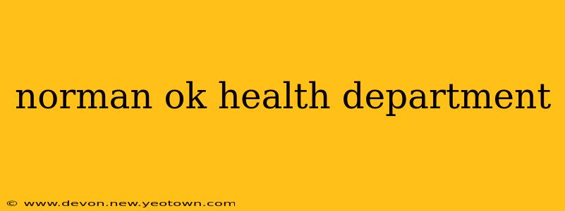 norman ok health department