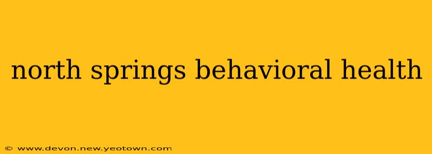 north springs behavioral health