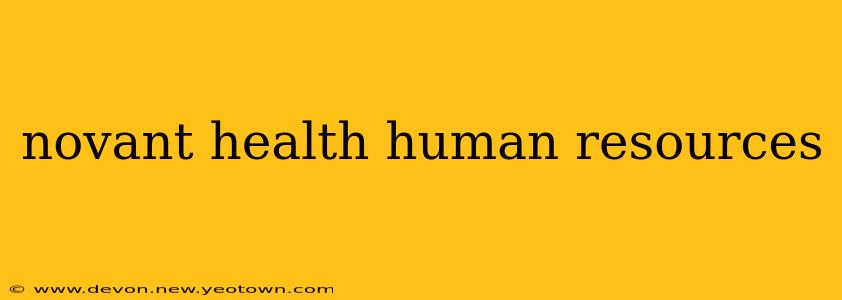 novant health human resources