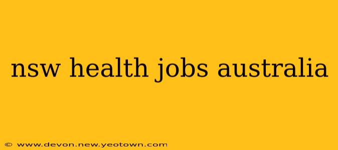 nsw health jobs australia
