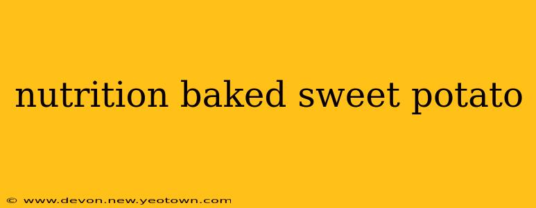 nutrition baked sweet potato