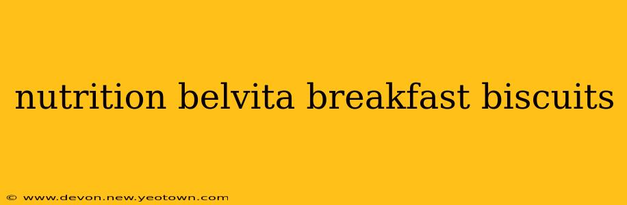 nutrition belvita breakfast biscuits