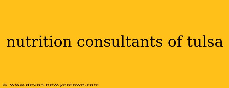 nutrition consultants of tulsa