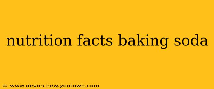 nutrition facts baking soda